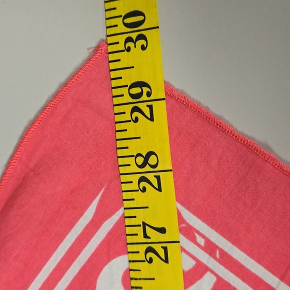 Harley-Davidson Pink / Coral Bandana with White Design - Picture 8 of 8